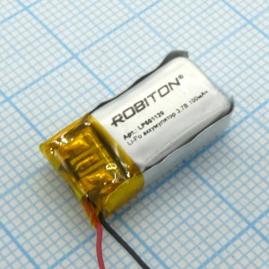 LP601120, Аккумулятор литий-полимерный (Li-Pol) 6*11*20мм, с защитой