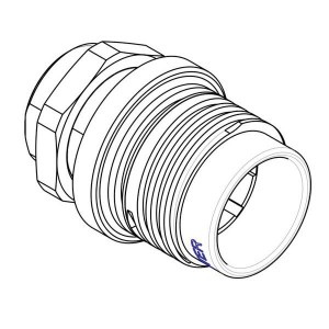 CRER10PLY, Стандартный цилиндрический соединитель S/A jam nut RCPT SZ 10