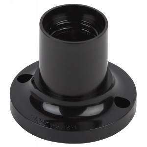 Патрон E27 потолочный бакелит черн. (х50) (50/200/4800) Б0044083