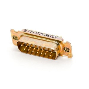 DAE15PV, Стандартные соединители D-Sub  DSUB 15 M PCB STR CLIN G ZIN