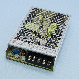 RSP-75-12, AC-DC, 75.6Вт, ККМ, вход 85…264V AC, 47…63Гц /120…370В DC, выход 12В/6.3A, рег. вых 11.4…13.2В, изоляция 3000В AC, в корпусе 159х97х30мм, -25…+70°С
