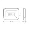 Прожектор LED Qplus 20W IP65 6500К черный 1/40 613511320