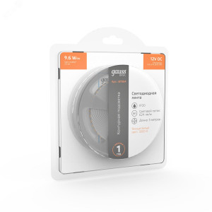 Лента Basic LED 2835/120 12V 9,6W/m 624lm/m 3000K 8mm IP20 5m 1/100 BT064