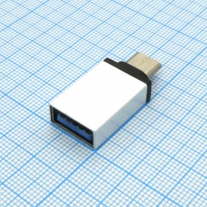 USB AD USB AF/ Type C, Переходник с розетки USB 3.0 на вилку Type C, USB 3.1 OTG