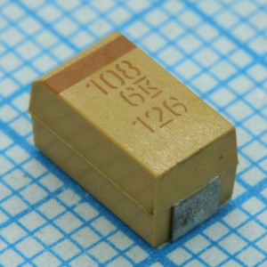 T491X108K006AT, ЧИП-конденсатор танталовый 1000мкФ 6.3В типоразмер X ±10% (7.3х4.3х4мм)