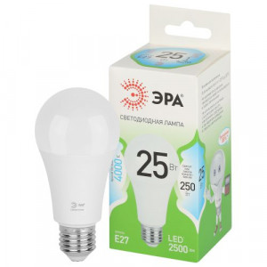 Лампа светодиодная LED 25 Вт 2500Лм 4000К груша нейтральный E27 220-240В LED A60-25W-840-E27 Green Line Б0067117