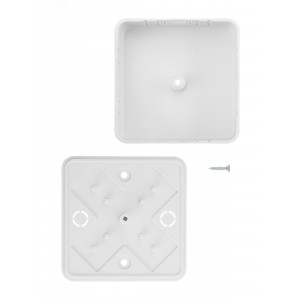 Коробка распаячная КР 75х75х28 ОП белая IP40 SQ1401-0205