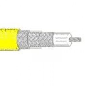 9222 004100, Коаксиальные кабели 20AWG 1C SHIELD 100ft SPOOL YELLOW