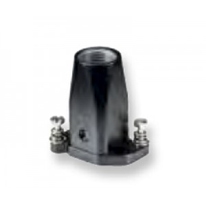 Крышка разъема 76.452.0736.1, Крышка разъема на кабель, типоразмер 3A, без уплотнителя, 1 отверстие с резьбой для кабельных вводов M20x1,5, с верхним расположением, винтовая фиксация разъемного соединения, материал корпуса: цинковый сплав