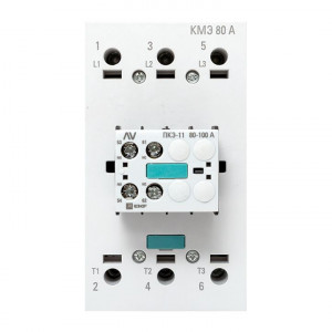Комплект КМЭ 80А 400В АС с дополнительными контактами 1НО+1НЗ EKF AVERES ctr-s-80-00-400-av-22