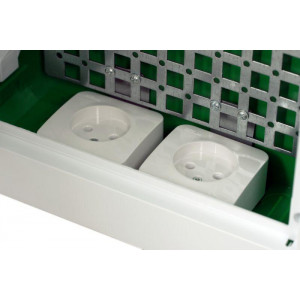 Корпус встраиваемый с белой дверью 3ряд/3 6мод 2 розетки City9 Box IT EZ9E312P2FIT