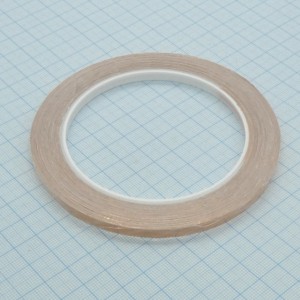 Медная лента на клейкой основе 5мм* 20м, Толщина фольги 0,035мм; Марка фольги ФМЭГА ЦС