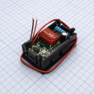 Вольтметр встраиваемый 0.56" AC 150-280В, Модуль вольтметра предназначен для измерения переменного напряжения от 150 до 280 вольт; цвет светодиодного дисплея: красный; размер символов на дисплее: 0,56"; точность: 1,8%