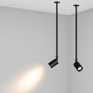 Светильник LGD-PERISCOPE-R55-9W Warm3000 (WH, 24 deg, 230V) 045202, Встраиваемый поворотный светильник на телескопической ножке для потолка. Мощность 9 Вт, св. поток 555 лм, 61 лм/Вт, теплый 3000 K, CRI>90, угол 24°, напряжение питания 230 В. Белый круглый корпус из алюминия, экран PC, степень защиты IP40.