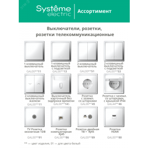 Розетка ArtGallery 16А IP44 с заземл. защ. шторки с крышкой механизм бел. SE GAL440146