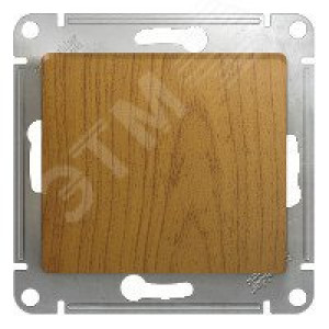 GLOSSA Перекрестный ПЕРЕКЛЮЧАТЕЛЬ, сх.7, 10АХ, механизм, ДЕРЕВО ДУБ GSL000571