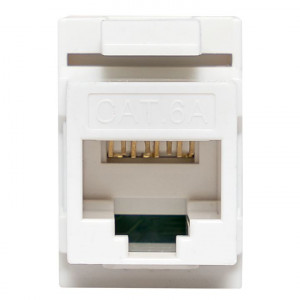 Модуль Keystone TERACOM CS Cat.6A неэкранированный 110 IDC 180 градусов самозажимной (Toolless) оранжевый TRCS-KSTN-RT180-6AUTP-OR