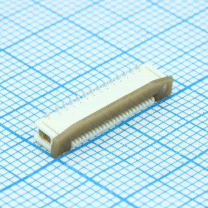 525592452, Соединитель FPC 24 контакта шаг 0.5мм для поверхностного монтажа лента на катушке