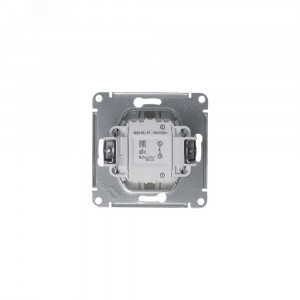 Выключатель 1-кл. СП Glossa 10А IP20 (сх. 1) 10AX механизм платина SE GSL001211