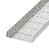 Лоток листовой перфорированный 400х80 L3000 сталь 1мм 35306