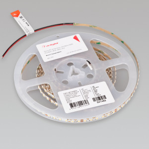 Лента RZ-A120-6mm 24V Warm3500 (9.6 W/m, IP20, 2835, 5m) 041486, Гибкая лента с фигурной платой в форме волны, легко изгибается на плоскости. Светодиоды smd 2835, 120шт/м (600шт на 5м), белая плата, скотч 3М. Цвет ТЕПЛЫЙ 3500K. Питание 24 В, мощность 9.6 Вт/м (48 Вт на 5 м), угол 120°, цветопередача CRI>90. Размеры 500