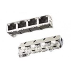 RJSSE5081, Модульные соединители / соединители Ethernet SMT RJ45 MOD JACK
