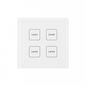 INTELLIGENT ARLIGHT Сенсорная панель DALI-901-11-ADDR-DIM-DT6-IN White (BUS) 037192, Встраиваемая сенсорная панель с выходом DALI. 4 кнопки, 4 адреса. Каждой кнопкой выполняется включение, выключение и диммирование по соответствующему ей адресу. Установка стартового адреса управления выполняется переключателями на корпусе.