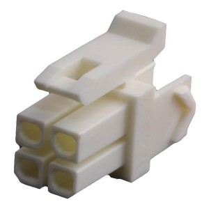172952-0402, Проводные клеммы и зажимы Micro-Fit TPA RECEP 4CKT DUAL ROW GW NAT