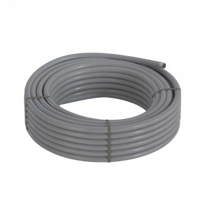 Металлорукав DN 12мм в гладкой ПВХ изоляции, Dвн 12,0 мм, Dнар 18,0, 50 м, цвет серый 6070R-12