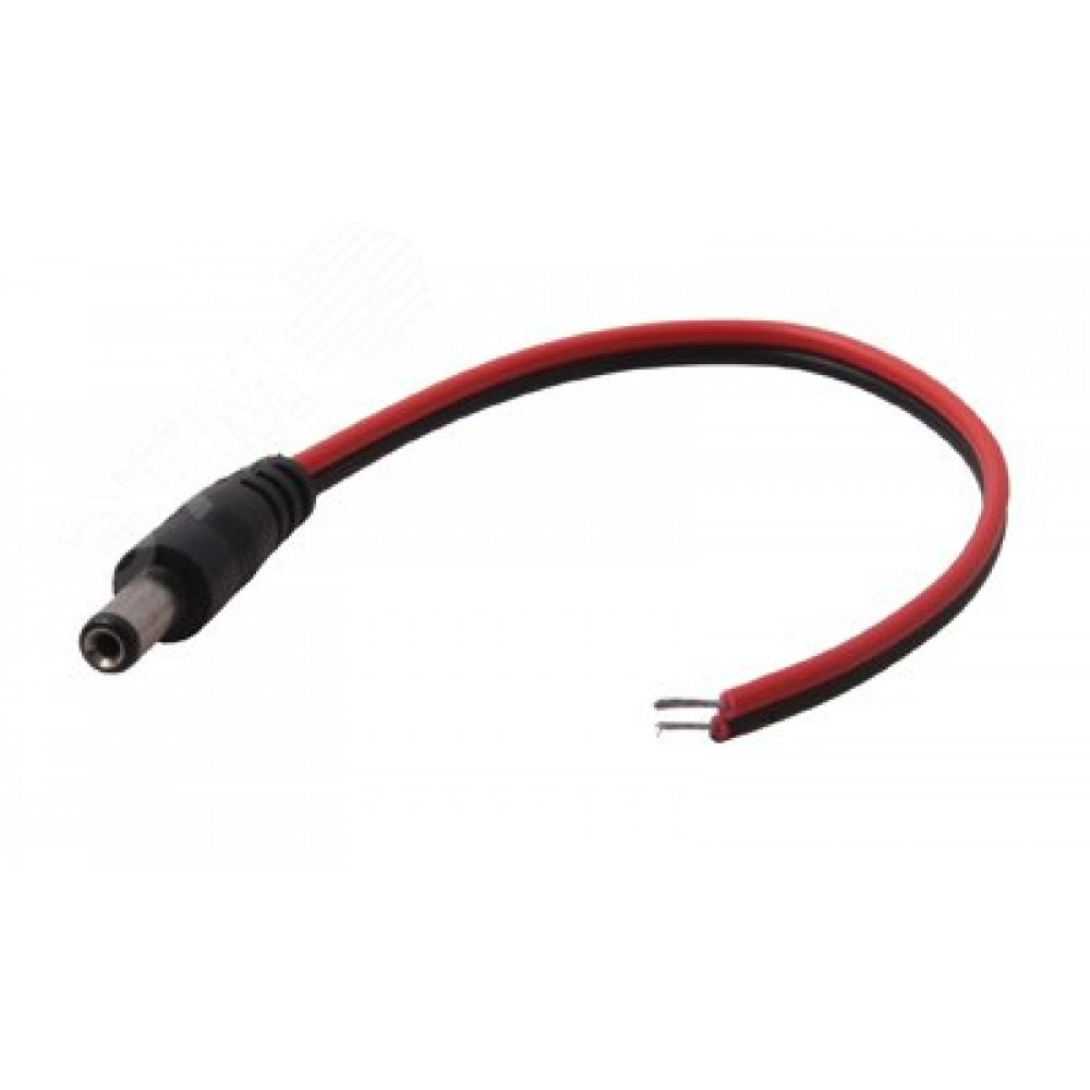 Изображение товара Разъем питания DC штекер 2,5х5,5мм с проводом 20 см 14-0324