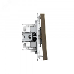 ARTGALLERY 2-клавишный ПЕРЕКЛЮЧАТЕЛЬ, 10АХ, механизм, быстрозажимные клеммы, МОККО GAL000665S