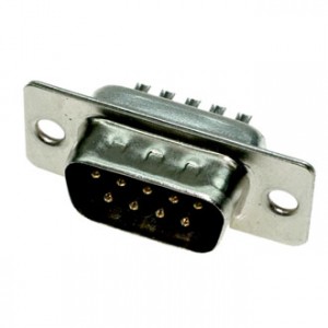 DB-9M, вилка 9 pin на кабель (пайка)