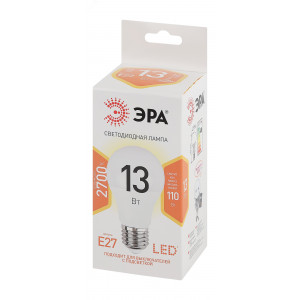 Лампа светодиодная A60-13W-827-E27 грушевидная 1040лм Б0020536