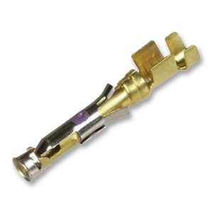 66105-3, Контакт-гнездо 16-размер прямой монтаж на кабель 20-24AWG картон/россыпь