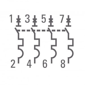 Выключатель автоматический модульный 4п C 1.6А 4.5кА ВА 47-63 PROxima EKF mcb4763-4-1.6C-pro