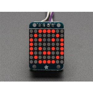 870, Принадлежности Adafruit  Mini 8x8 Red LED Matrix with Backpack
