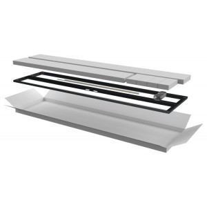 Дверь перфор. двустворч. для шкафа LINEA N 42U 600мм чер LN05-42U6X-D2P