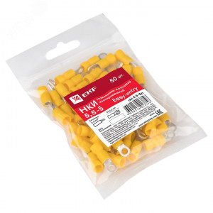 Наконечник кольцевой изолированный НКИ 6.0-5 (50шт.) PROxima nki-5.5-5n