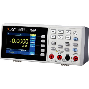 XDM1241, Настольный цифровой мультиметр, аккумуляторный, цветной TFT LCD 3.7 дюйма, регистрация показаний в память, работа с ПК
