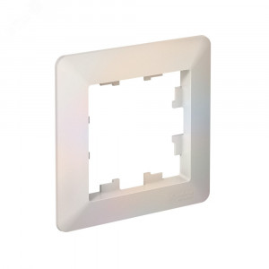 ATLASDESIGN AIR 1-постовая РАМКА, ЖЕМЧУГ/дымчатый белый ATN220401