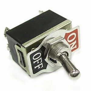 KN3(C)-201 ON-OFF, Тумблер ON-OFF (4c) 3А 250В винтовое крепление