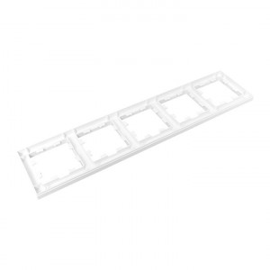 5 - местная рамка, белая, пластик Эпика EKF UP1-FPW-05