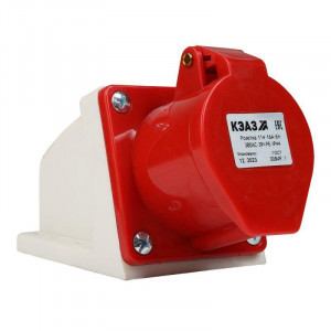 Розетка 114 16А 380В AC 3P+PE 6ч для монтажа на поверхность IP44 222754