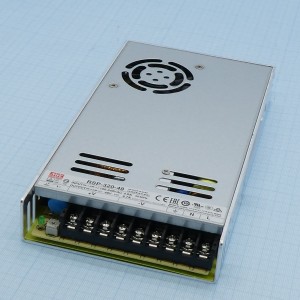 RSP-320-48, AC-DC, 320Вт, ККМ, вход 88…264V AC, 47…63Гц /124…370В DC, выход 48В/6.7A, рег. вых 41…56В, изоляция 3000В AC, в корпусе 215х115х30мм, -30…+70°С