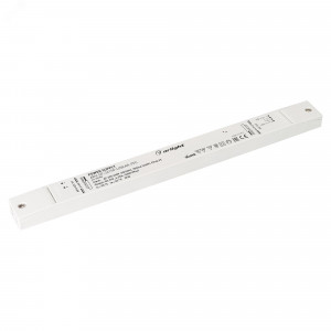 Блок питания ARV-SP-24150-LINEAR-PFC (24V, 6.25A, 150W) 032626, Источник напряжения с гальванической развязкой для светодиодных изделий. Входное напряжение 220-240 VAC. Выходные параметры: 24 В, 6.25 А, 150 Вт. Встроенный PFC >0.95. Тонкий пластиковый корпус IP 20. Габаритные размеры длина 350 мм, ширина 30 мм, высота