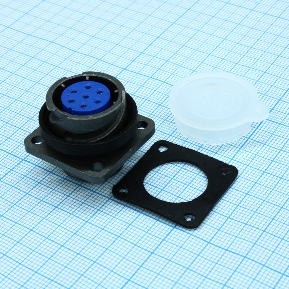 Изображение товара Блочная розетка FQ18-7ZK-S с 7 контактами и пластиковым покрытием