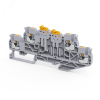 Клемма 2х-ярусная push-in 2,5 кв.мм разъед. OptiClip CPDLK-2,5-2L-MT-N-I-S-серый 331874