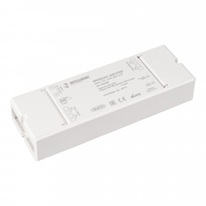 INTELLIGENT ARLIGHT Усилитель DALI-101-DIM-BR-SUF (DALI bus, 230V) 029283, Усилитель-ретранслятор для одного адреса DALI. На входе шина DALI и один адрес для управления, на выходе новая линия с широковещательным управлением. Питание 230В, выход 16В@150mA (шина DALI).