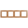 12-5004-09 Рамка на 4 поста, 2, дуб (10/100/2400) Б0014779
