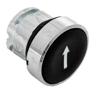 Исполнительный механизм кнопки XB4 черный плоский возвратный без фиксации, стрелка IP65 EKF XB4BA-2156C-65